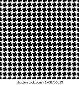 Contrast hounds tooth pattern. Simple minimal geometric print. Template fo scarves, shirts, coats and other textile designs.