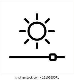 Contrast icon, brightness icon. adjust contrast icon on white background