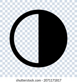 Contrast icon, brightness icon. adjust contrast icon. Signs and symbols vector illustration