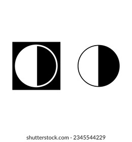 Contrast icon. brightness icon. Vector illustration. EPS 10.
