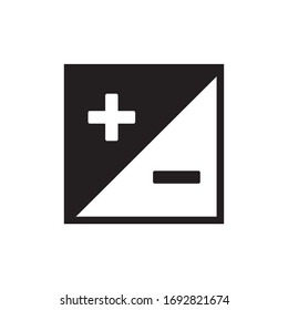 ICONO DE CONTRASTE , VECTOR DE ICONO DE BRIGNESS