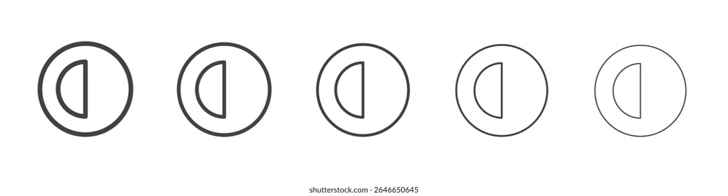 Ícone de contraste simples logotipo de estrutura de tópicos