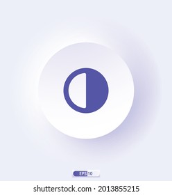 contrast Icon. Multimedia and technology icons. Well-crafted Pixel Perfect Vector Icons. Vector illustration
