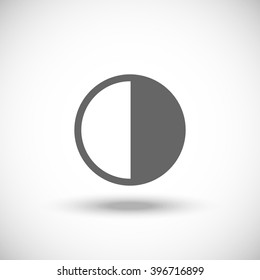 contrast icon vector