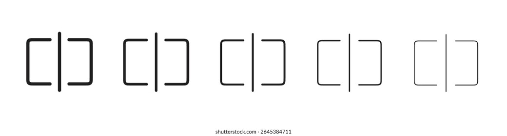 Ilustração de vetor de ícone de contraste isolada