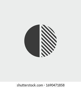 contrast icon. contrast vector on gray background