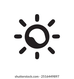 contrast icon vector Pro Vector