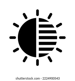 Contrast Icon Vector Symbol Design Illustration