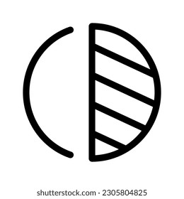 Ilustración de diseño de símbolos de vectores de iconos de contraste