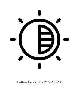 Contrast Icon Vector Symbol Design Illustration