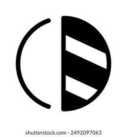 Contrast Icon Vector Symbol Design Illustration