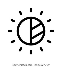 Contrast Icon Vector Symbol Design Illustration
