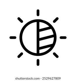 Ilustración de diseño de símbolo de Vector de icono de contraste