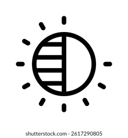 Contrast Icon Vector Symbol Design Illustration