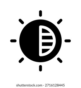 Ilustração de design de símbolo de vetor de ícone de contraste