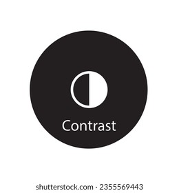 diseño del logotipo de la ilustración de la plantilla del vector de contraste