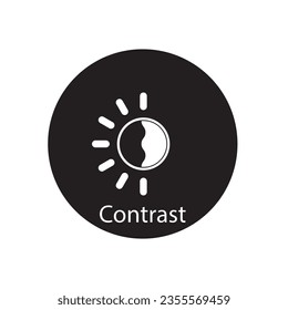 contrast icon vector template illustration logo design