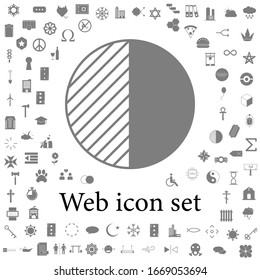 Kontrast Symbol. universelle Web-Icons für Web und Mobile