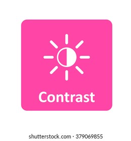 Contrast icon for web and mobile