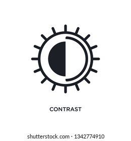 contrast isolated icon. simple element illustration from photography concept icons. contrast editable logo sign symbol design on white background. can be use for web and mobile