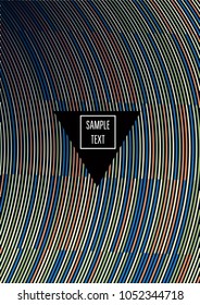 Contrast Line Vector Simple Cover Design. Music Poster, Festival Ads Background. Funky Modern Geometric Gift Card Template. Corporate Identity Branding, Simple Cover Design Hipster Blend Banner.