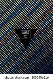 Contrast Line Vector Simple Cover Design. Music Poster, Festival Ads Background. Funky Modern Geometric Gift Card Template. Corporate Identity Branding, Simple Cover Design Hipster Blend Banner.