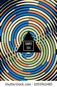 Contrast Line Vector Simple Cover Design. Music Poster, Festival Ads Background. Funky Modern Geometric Gift Card Template. Corporate Identity Branding, Simple Cover Design Hipster Blend Banner.