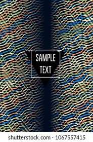 Contrast Line Vector Simple Cover Design. Music Poster, Festival Ads Background. Funky Modern Geometric Gift Card Template. Corporate Identity Branding, Simple Cover Design Hipster Blend Banner.