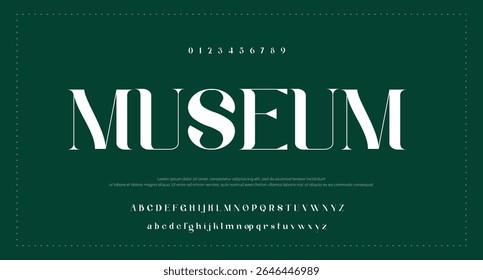 Contrast modern font, gentle modernism typeset, classic sans serif alphabet, retro minimalism letters, vintage humanist typeface for elegant monogram, logo, headline. Vector typographic design