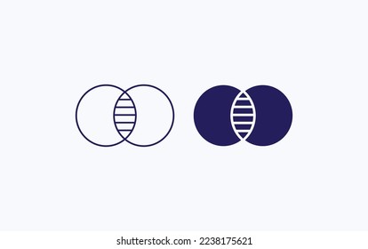 Contrast Settings highlight Vector illustration icon