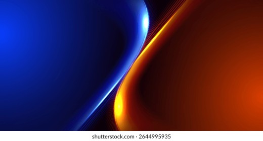 contrast sparkling background red-blue curves