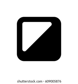 Contrast square icon