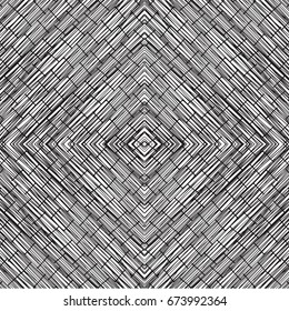 Contrast symmetrical pattern for the fabric on the lumen of the drawn lines. Drawing for wrapping paper. Seamless vector pattern