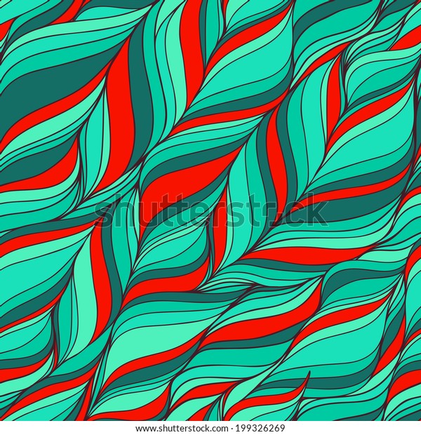 Contrast Waves Seamless Background Wrapping Paper Stock Vector (Royalty ...