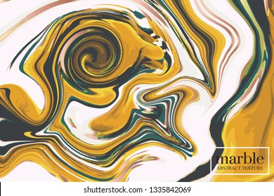 Contrast yellow liquid splash. 3D presentation geometric paint brush. Vector surface decoration. Beautiful backgrounds for advertising, poster, invitations, wallpaper, textile, typography.