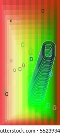 contrasting banner beside Number 0 vector background, template in dominant adornment