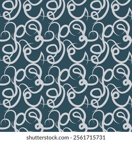 Contrasting ornate seamless pattern. Vector illustration for print, fabric, cover, packaging, interior decor, blog decoration and other your projects.