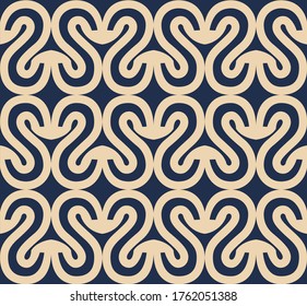 Contrasting simple and spectacular white pattern on a dark blue background