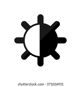 contrasts -  black vector icon