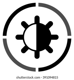 contrasts -  black vector icon