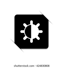 contrasts -  black vector icon