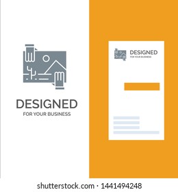 Contribution, Distribution, Dividend, Image, Photo Grey Logo Design and Business Card Template