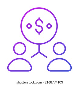  Icono de línea de vectores relacionados con la financiación de contribuciones. Pixel de Stroke Editable Perfecto.