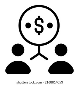  Icono de línea de vectores relacionados con la financiación de contribuciones. Pixel de Stroke Editable Perfecto.