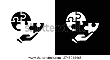 Contribution Icon Sheet Black And White