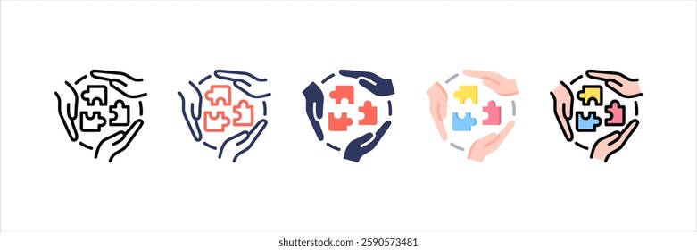 Contribution Multi Style Icon Set