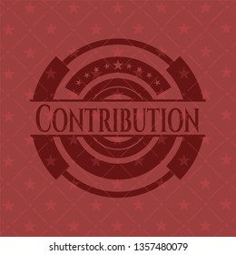 Contribution realistic red emblem