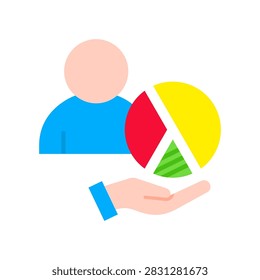 Contributor Flat Icon Vector Illustration