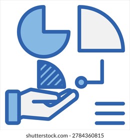 Contributor Icon Blue White Illustration