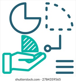 Contributor Icon Line Color Illustration